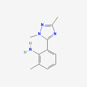 2-(1,3-Dimethyl-1h-1,2,4-triazol-5-yl)-6-methylaniline