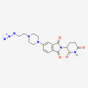 5-[4-(2-azidoethyl)piperazin-1-yl]-2-(2,6-dioxopiperidin-3-yl)-2,3-dihydro-1H-isoindole-1,3-dione