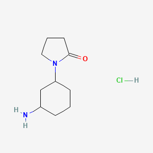 1-(3-Aminocyclohexyl)pyrrolidin-2-one hydrochloride