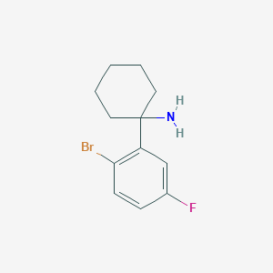 1-(2-Bromo-5-fluorophenyl)cyclohexan-1-amine