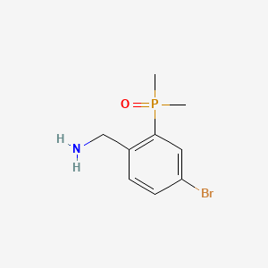 [4-Bromo-2-(dimethylphosphoryl)phenyl]methanamine