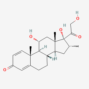 molecular formula C22H30O5 B1354107 11α,17,21-三羟基-16α-甲基孕-1,4-二烯-3,20-二酮 CAS No. 78761-59-8