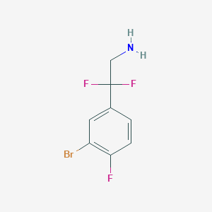 2-(3-Bromo-4-fluorophenyl)-2,2-difluoroethan-1-amine