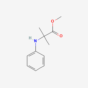 molecular formula C11H15NO2 B13541138 Methyl 2-methyl-N-phenylalaninate CAS No. 20059-62-5