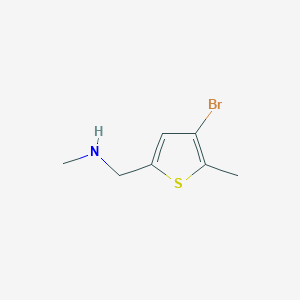 molecular formula C7H10BrNS B13541162 1-(4-Bromo-5-methylthiophen-2-yl)-N-methylmethanamine 