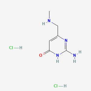 2-Amino-6-[(methylamino)methyl]-3,4-dihydropyrimidin-4-onedihydrochloride