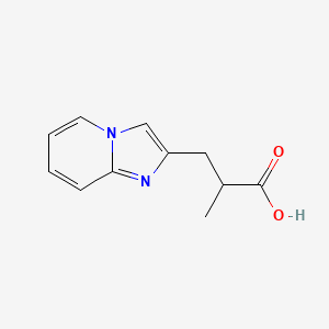 molecular formula C11H12N2O2 B13541181 3-(Imidazo[1,2-a]pyridin-2-yl)-2-methylpropanoic acid 