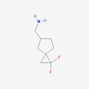 molecular formula C8H13F2N B13541192 (1,1-Difluorospiro[2.4]heptan-5-yl)methanamine 