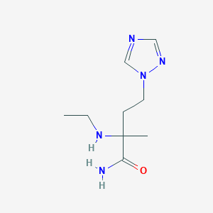 2-(Ethylamino)-2-methyl-4-(1h-1,2,4-triazol-1-yl)butanamide