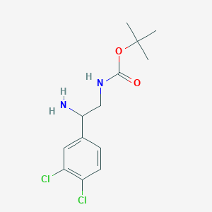 tert-butyl N-[2-amino-2-(3,4-dichlorophenyl)ethyl]carbamate