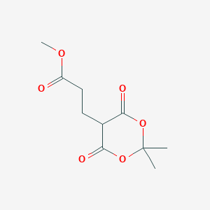 molecular formula C10H14O6 B1354122 3-(2,2-二甲基-4,6-二氧代-1,3-二氧杂环-5-基)丙酸甲酯 CAS No. 62054-77-7