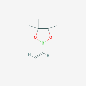 molecular formula C9H17BO2 B1354126 4,4,5,5-四甲基-2-(丙-1-烯-1-基)-1,3,2-二恶杂硼环丁烷 CAS No. 83947-58-4