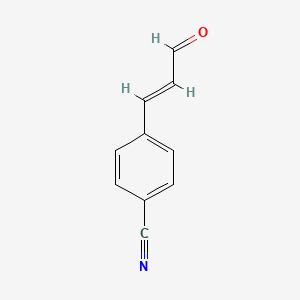 B1354132 4-(3-Oxoprop-1-en-1-yl)benzonitrile CAS No. 41917-85-5