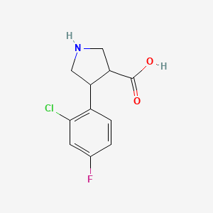 4-(2-Chloro-4-fluorophenyl)pyrrolidine-3-carboxylic acid