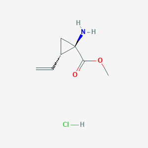 molecular formula C7H12ClNO2 B1354133 (1R,2S)-1-氨基-2-乙烯基环丙烷甲酸甲酯盐酸盐 CAS No. 259214-58-9