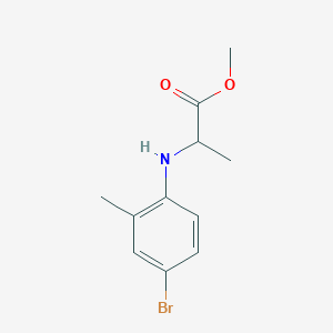 Methyl 2-[(4-bromo-2-methylphenyl)amino]propanoate