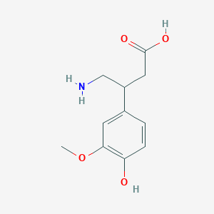 4-Amino-3-(4-hydroxy-3-methoxyphenyl)butanoic acid