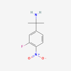 2-(3-Fluoro-4-nitrophenyl)propan-2-amine