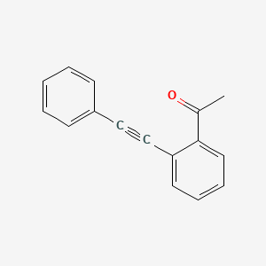 molecular formula C16H12O B1354148 1-(2-(Phenylethynyl)phenyl)ethanone CAS No. 171258-08-5