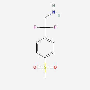 2,2-Difluoro-2-(4-methanesulfonylphenyl)ethan-1-amine