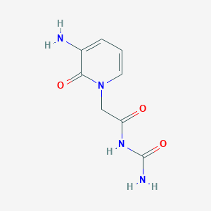 molecular formula C8H10N4O3 B13541510 2-(3-Amino-2-oxopyridin-1(2h)-yl)-N-carbamoylacetamide 