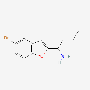 1-(5-Bromobenzofuran-2-yl)butan-1-amine