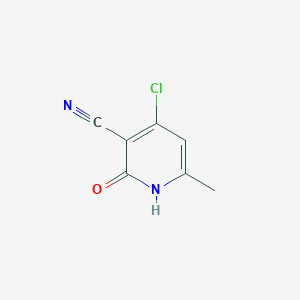 molecular formula C7H5ClN2O B1354152 4-Chloro-6-methyl-2-oxo-1,2-dihydropyridine-3-carbonitrile CAS No. 582300-58-1