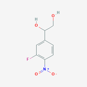 1-(3-Fluoro-4-nitrophenyl)ethane-1,2-diol