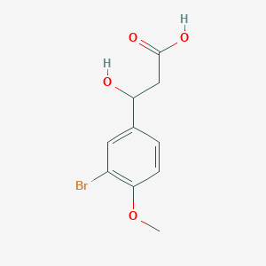 3-(3-Bromo-4-methoxyphenyl)-3-hydroxypropanoic acid