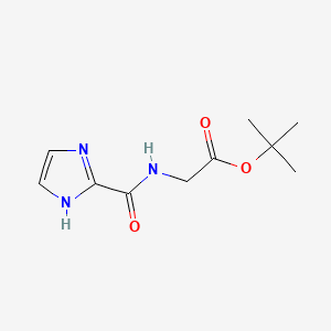 molecular formula C10H15N3O3 B13541545 tert-butyl2-[(1H-imidazol-2-yl)formamido]acetate 