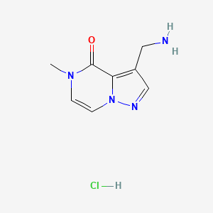 3-(aminomethyl)-5-methyl-4H,5H-pyrazolo[1,5-a]pyrazin-4-onehydrochloride