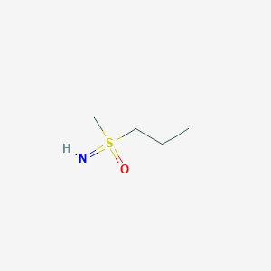 molecular formula C4H11NOS B13541556 Imino(methyl)propyl-lambda6-sulfanone 