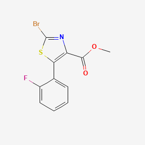 2-Bromo-5-(2-fluoro-phenyl)-thiazole-4-carboxylic acid methyl ester