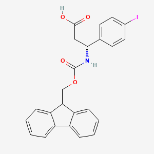 (3R)-3-({[(9H-fluoren-9-yl)methoxy]carbonyl}amino)-3-(4-iodophenyl)propanoic acid