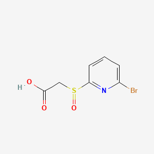 molecular formula C7H6BrNO3S B13541581 2-[(6-Bromopyridin-2-yl)sulfinyl]acetic acid 