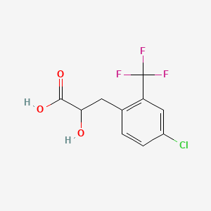 3-[4-Chloro-2-(trifluoromethyl)phenyl]-2-hydroxypropanoic acid