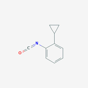 molecular formula C10H9NO B13541609 1-Cyclopropyl-2-isocyanatobenzene 