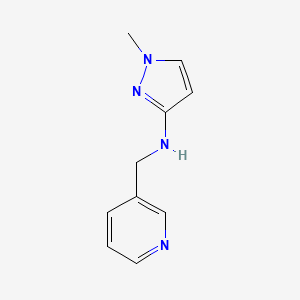 molecular formula C10H12N4 B13541612 1-Methyl-N-(pyridin-3-ylmethyl)-1H-pyrazol-3-amine 