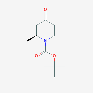 molecular formula C11H19NO3 B1354162 (S)-tert-Butyl 2-methyl-4-oxopiperidine-1-carboxylate CAS No. 790667-49-1