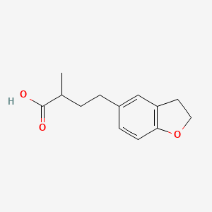 4-(2,3-Dihydrobenzofuran-5-yl)-2-methylbutanoic acid