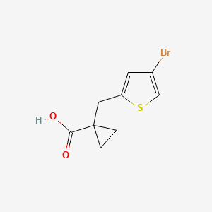 1-((4-Bromothiophen-2-yl)methyl)cyclopropane-1-carboxylic acid