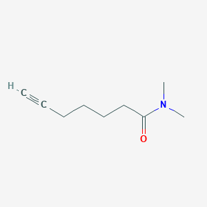 molecular formula C9H15NO B1354168 N,N-二甲基庚-6-炔酰胺 CAS No. 793720-00-0