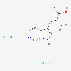 molecular formula C10H13Cl2N3O2 B13541691 2-amino-3-{1H-pyrrolo[2,3-c]pyridin-3-yl}propanoicaciddihydrochloride CAS No. 2825005-10-3