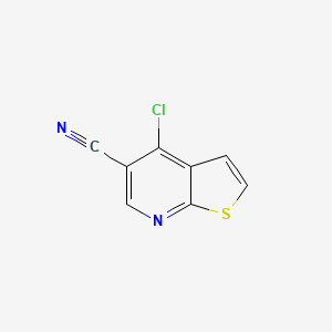 molecular formula C8H3ClN2S B1354171 4-Chlorothieno[2,3-b]pyridine-5-carbonitrile CAS No. 63873-61-0