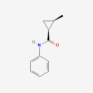 rac-(1R,2S)-2-methyl-N-phenylcyclopropane-1-carboxamide