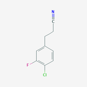 3-(4-Chloro-3-fluorophenyl)propanenitrile