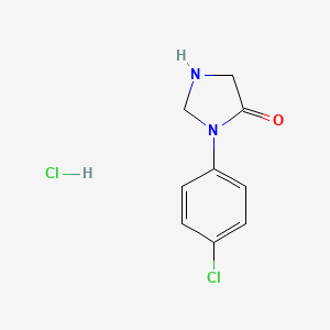 3-(4-Chlorophenyl)imidazolidin-4-onehydrochloride