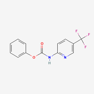 molecular formula C13H9F3N2O2 B1354181 苯基[5-(三氟甲基)吡啶-2-基]氨基甲酸酯 CAS No. 95651-19-7