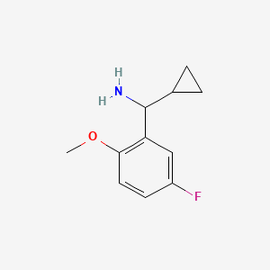 Cyclopropyl(5-fluoro-2-methoxyphenyl)methanamine