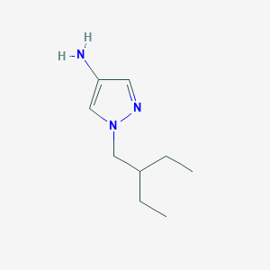 molecular formula C9H17N3 B13541856 1-(2-Ethylbutyl)-1H-pyrazol-4-amine CAS No. 1240565-34-7